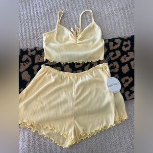 Yellow two piece set